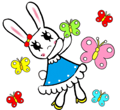 Kawaii cute useful rabbit usariel sticker #6585886