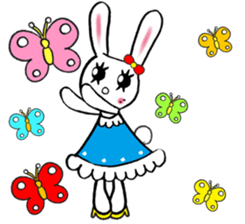 Kawaii cute useful rabbit usariel sticker #6585888