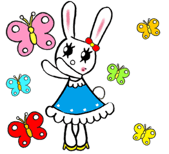 Kawaii cute useful rabbit usariel sticker #6585888