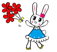 Kawaii cute useful rabbit usariel sticker #6585889