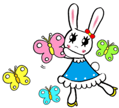 Kawaii cute useful rabbit usariel sticker #6585890