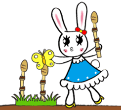 Kawaii cute useful rabbit usariel sticker #6585892