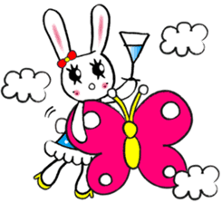 Kawaii cute useful rabbit usariel sticker #6585895