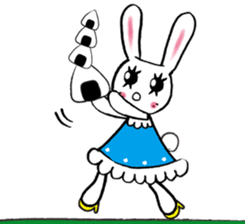 Kawaii cute useful rabbit usariel sticker #6585896