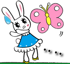 Kawaii cute useful rabbit usariel sticker #6585898