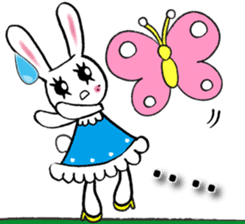 Kawaii cute useful rabbit usariel sticker #6585898