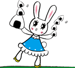 Kawaii cute useful rabbit usariel sticker #6585900
