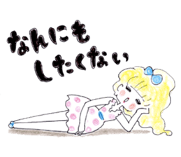 A girl is a girl. sticker #6586113