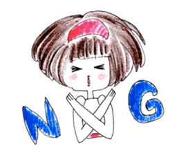 A girl is a girl. sticker #6586120