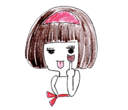 A girl is a girl. sticker #6586123