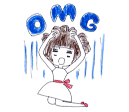 A girl is a girl. sticker #6586125