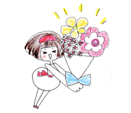 A girl is a girl. sticker #6586127