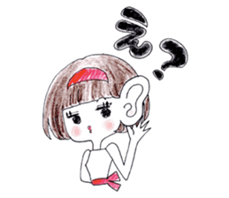 A girl is a girl. sticker #6586129