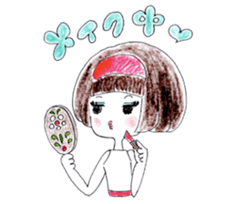 A girl is a girl. sticker #6586130