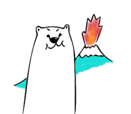 Shirokuma's bushy eyebrows sticker #6586766