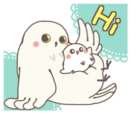 White Owls Howl & Riley [English ver.] sticker #6587151