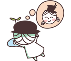 Little Hat Bud sticker #6587186