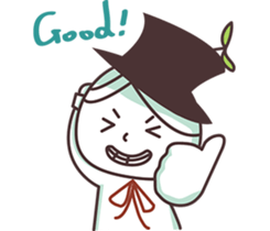 Little Hat Bud sticker #6587197