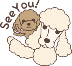 Big Poodle & Tiny Poodle sticker #6588305