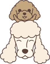 Big Poodle & Tiny Poodle sticker #6588307