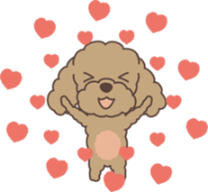 Big Poodle & Tiny Poodle sticker #6588309