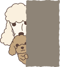 Big Poodle & Tiny Poodle sticker #6588320
