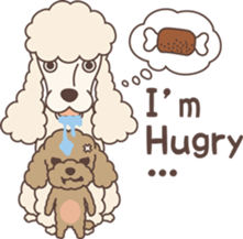 Big Poodle & Tiny Poodle sticker #6588321