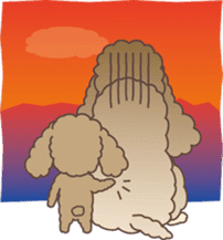 Big Poodle & Tiny Poodle sticker #6588332