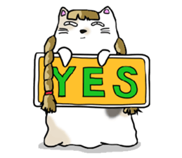 Fatty Mottled cat sticker #6588469