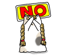 Fatty Mottled cat sticker #6588472