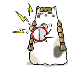 Fatty Mottled cat sticker #6588474