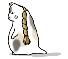 Fatty Mottled cat sticker #6588487