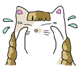 Fatty Mottled cat sticker #6588488
