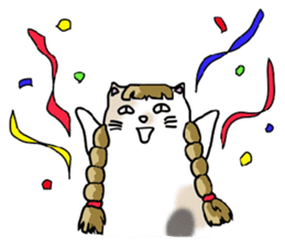 Fatty Mottled cat sticker #6588492