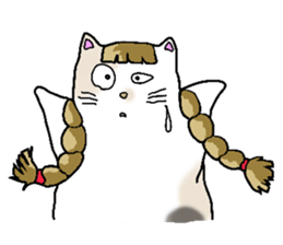 Fatty Mottled cat sticker #6588497