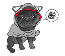 Garcon & Manzo - The Pug Bros sticker #6588790