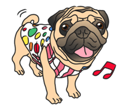 Garcon & Manzo - The Pug Bros sticker #6588792