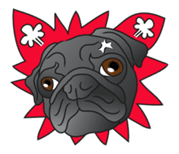 Garcon & Manzo - The Pug Bros sticker #6588793