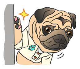 Garcon & Manzo - The Pug Bros sticker #6588796