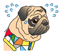 Garcon & Manzo - The Pug Bros sticker #6588821