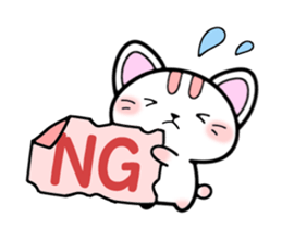 Daily conversation of kitten sticker #6589305