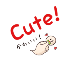 Go-chan the ghost(English-Japanese) sticker #6589354