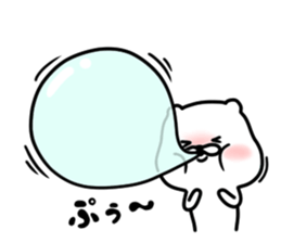 The white and cute bear - Annoying - sticker #6590518