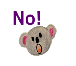 Colorful  animals (English-Japanese) sticker #6590758