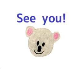 Colorful  animals (English-Japanese) sticker #6590764