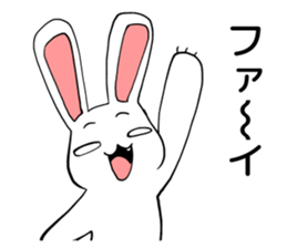 happy jocular rabbit sticker #6590984