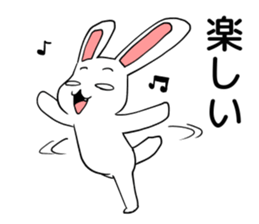 happy jocular rabbit sticker #6590985