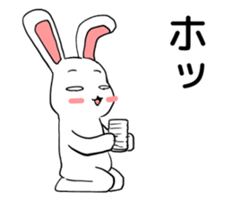 happy jocular rabbit sticker #6590995