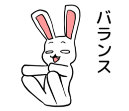happy jocular rabbit sticker #6591013