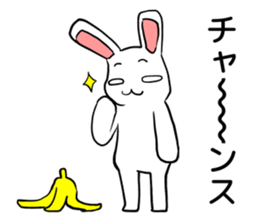 happy jocular rabbit sticker #6591014